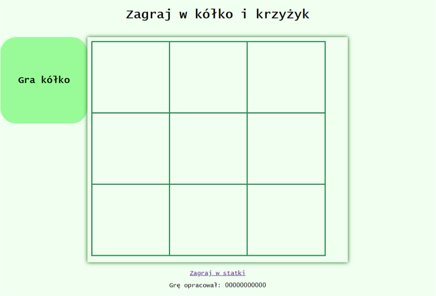 INF.03 – czerwiec 2026, arkusz 07 – gra kółko i krzyżyk
