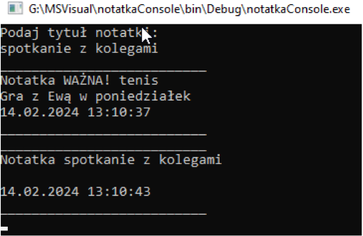 INF.04 – czerwiec 2026, arkusz 02 – aplikacja konsolowa Notatka